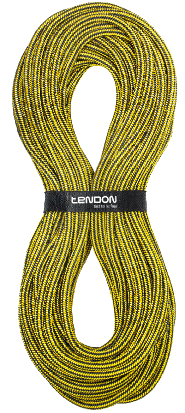 TENDON Timber 15.0 - Cuerda de deslizamiento - negro/amarillo