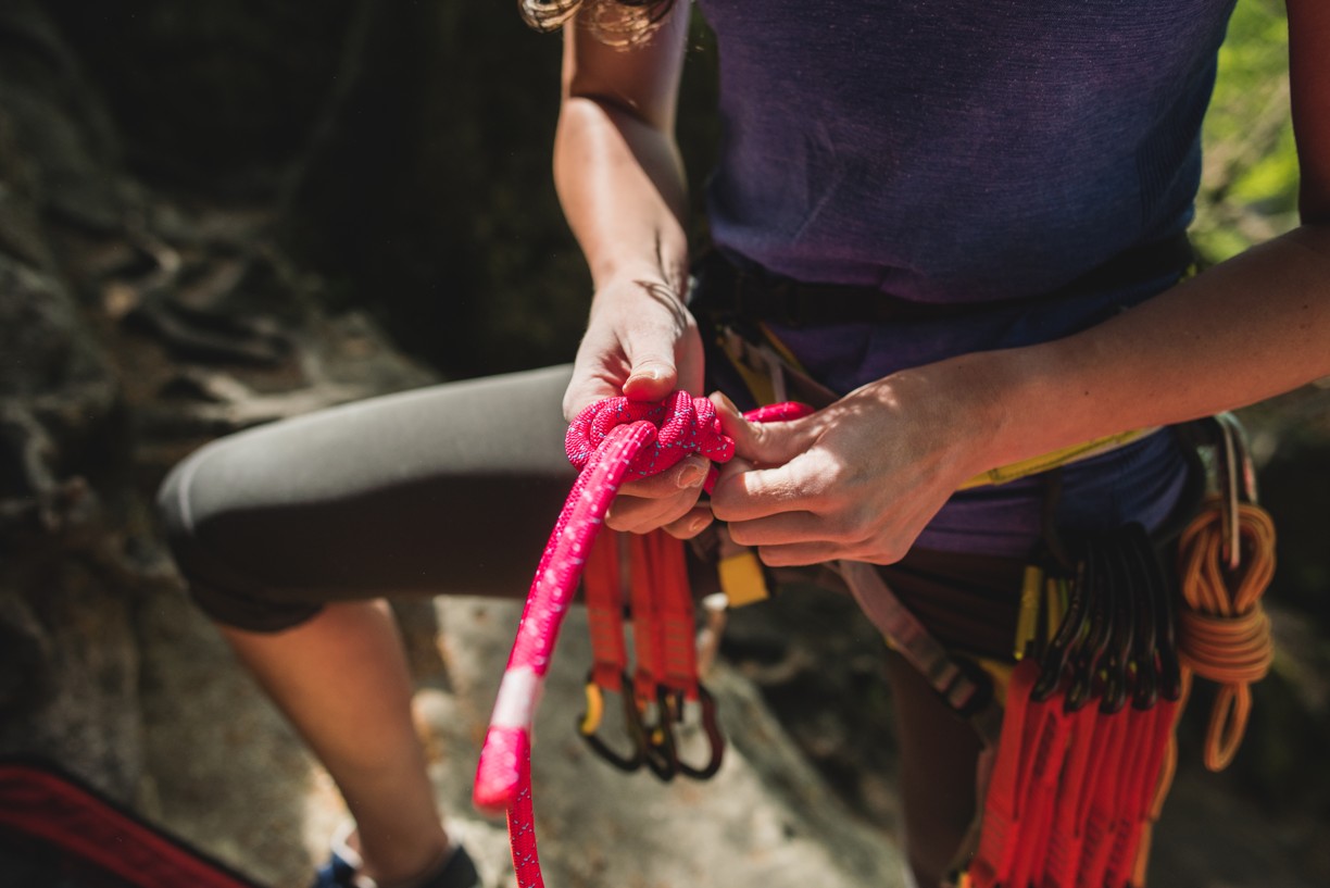 Como seleccionar una cuerda en una escalada deportiva